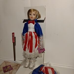 Patriotic Red White & Blue Fashion Doll